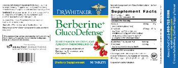 Dr. Whitaker Berberine+ GlucoDefense - supplement