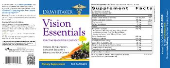Dr. Whitaker Vision Essentials - supplement