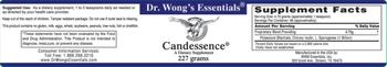 Dr. Wong's Essentials Candessence - supplement