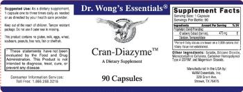 Dr. Wong's Essentials Cran-Diazyme - supplement