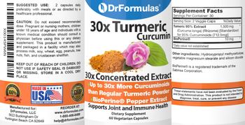 DrFormulas 30x Turmeric Curcumin - supplement