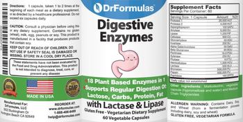 DrFormulas Digestive Enyzmes - vegetarian supplement