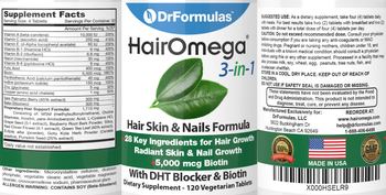 DrFormulas HairOmega 3-in-1 - supplement