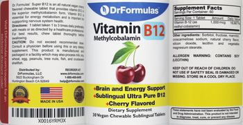 DrFormulas Vitamin B12 Cherry Flavored - supplement
