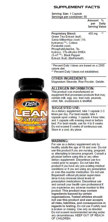 DS Lean Xtreme - supplement