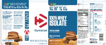 Dymatize 100% Whey Isolate Chocolate Peanut Butter - supplement