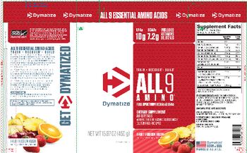 Dymatize All9 Amino Fruit Fusion Rush - supplement