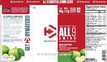 Dymatize All9 Amino Jolly Green Apple - supplement