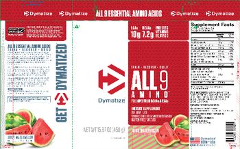 Dymatize All9 Amino Juicy Watermelon - supplement
