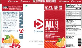Dymatize All9 Amino Orange Cranberry - supplement