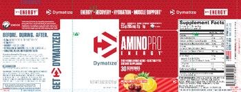 Dymatize AminoPro Energy Fruit Punch with Caffeine - supplement