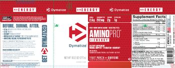 Dymatize AminoPro with Energy Fruit Punch with Caffeine - supplement