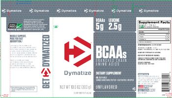Dymatize BCAAs Unflavored - supplement