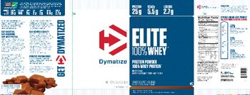 Dymatize Elite 100% Whey Chocolate Fudge - supplement