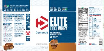 Dymatize Elite 100% Whey Chocolate Peanut Butter - supplement