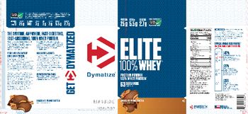 Dymatize Elite 100% Whey Chocolate Peanut Butter - supplement