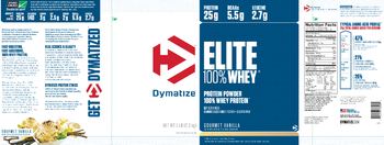 Dymatize Elite 100% Whey Gourmet Vanilla - 