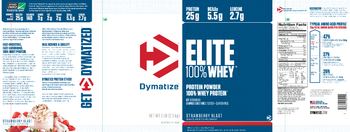 Dymatize Elite 100% Whey Strawberry Blast - 