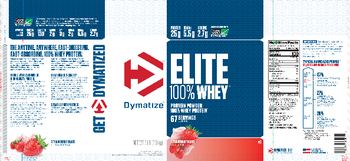 Dymatize Elite 100% Whey Strawberry Blast - supplement