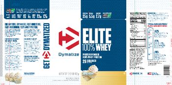 Dymatize Elite 100% Whey Vanilla Cupcake - supplement