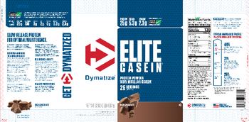 Dymatize Elite Casein Rich Chocolate - supplement