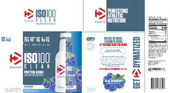 Dymatize ISO100 Clear Blue Raspberry - supplement