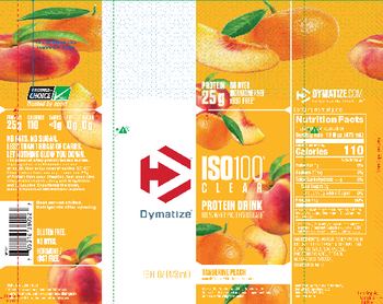 Dymatize ISO100 Clear Tangerine Peach - supplement