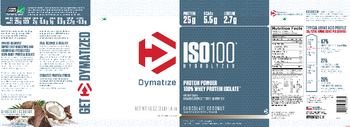 Dymatize ISO100 Hydrolyzed Chocolate Coconut - supplement