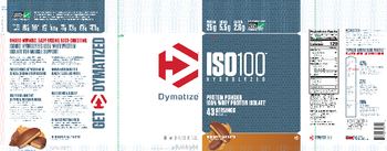 Dymatize ISO100 Hydrolyzed Chocolate Peanut Butter - supplement