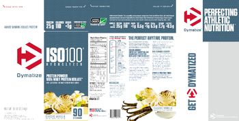 Dymatize ISO100 Hydrolyzed Classic Vanilla - supplement