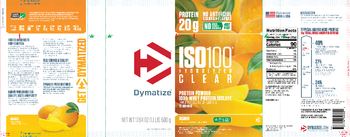 Dymatize ISO100 Hydrolyzed Clear Mango - supplement