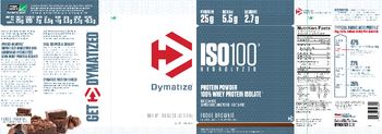 Dymatize ISO100 Hydrolyzed Fudge Brownie - 