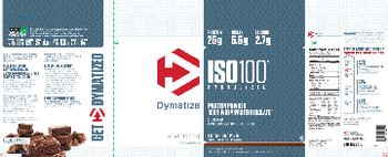 Dymatize ISO100 Hydrolyzed Fudge Brownie - 