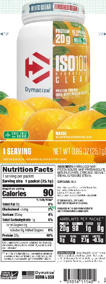 Dymatize ISO100 Hydrolyzed Mango - supplement