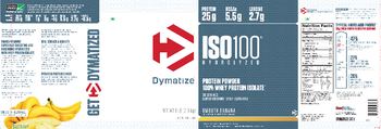 Dymatize ISO100 Hydrolyzed Smooth Banana - supplement