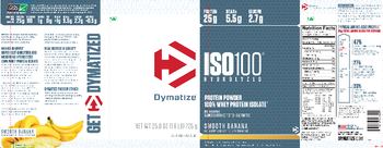 Dymatize ISO100 Hydrolyzed Smooth Banana - 