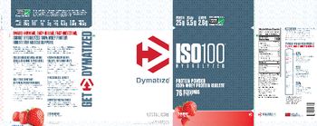Dymatize ISO100 Hydrolyzed Strawberry - supplement