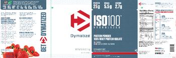 Dymatize ISO100 Hydrolyzed Strawberry - supplement