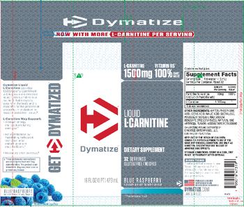 Dymatize Liquid L-Carnitine Blue Raspberry - supplement