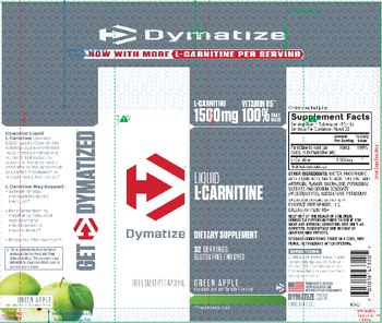 Dymatize Liquid L-Carnitine Green Apple - supplement