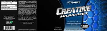 Dymatize Nutrition Creatine Micronized Unflavored - supplement