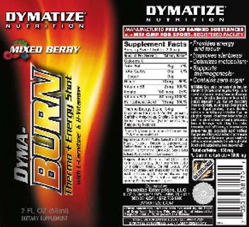 Dymatize Nutrition Dyma-Burn Mixed Berry - supplement