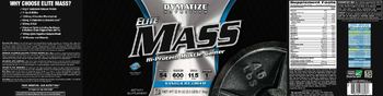 Dymatize Nutrition Elite Mass Vanilla Ice Cream - supplement