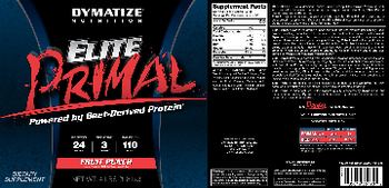 Dymatize Nutrition Elite Primal Fruit Punch - supplement