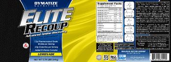 Dymatize Nutrition Elite Recoup Lemonade - supplement