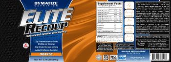 Dymatize Nutrition Elite Recoup Orange - supplement