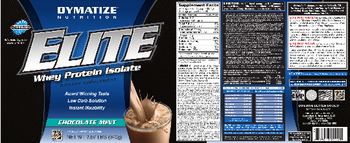 Dymatize Nutrition Elite Whey Protein Isolate Chocolate Mint - supplement