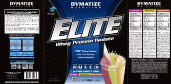 Dymatize Nutrition Elite Whey Protein Isolate Juicers Variety Pack Orange Dreamsicle - supplement
