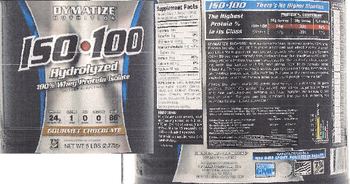 Dymatize Nutrition ISO-100 Gourmet Chocolate - supplement