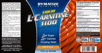 Dymatize Nutrition Liquid L-Carnitine 1100 Orange - supplement